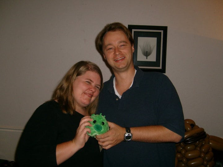 One time I gave my boyfriend a Giant Microbes plush Chlamydia :)