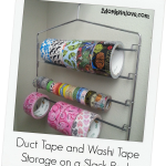 Duct Tape Storage With a Slack Rack (Washi Tape and Ribbon Too!)
