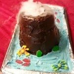 Make an Erupting Volcano Cake