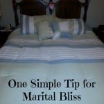 A Silly Little Tip for Marital Bliss