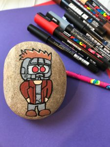 Star-Lord Rock Painting Tutorial